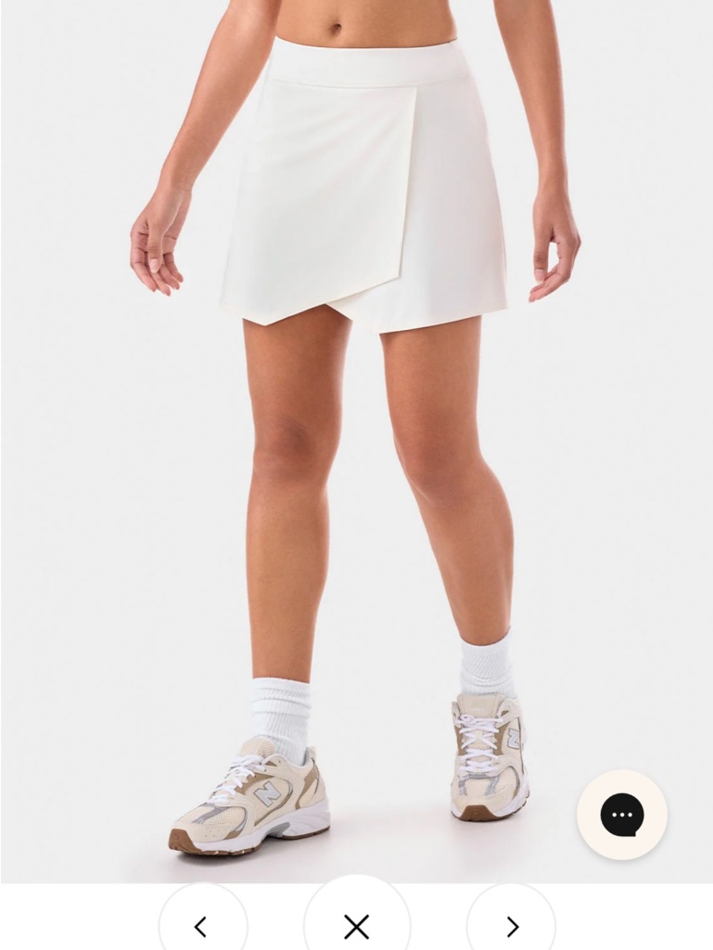 TAVI Women’s White Asymmetric Skort